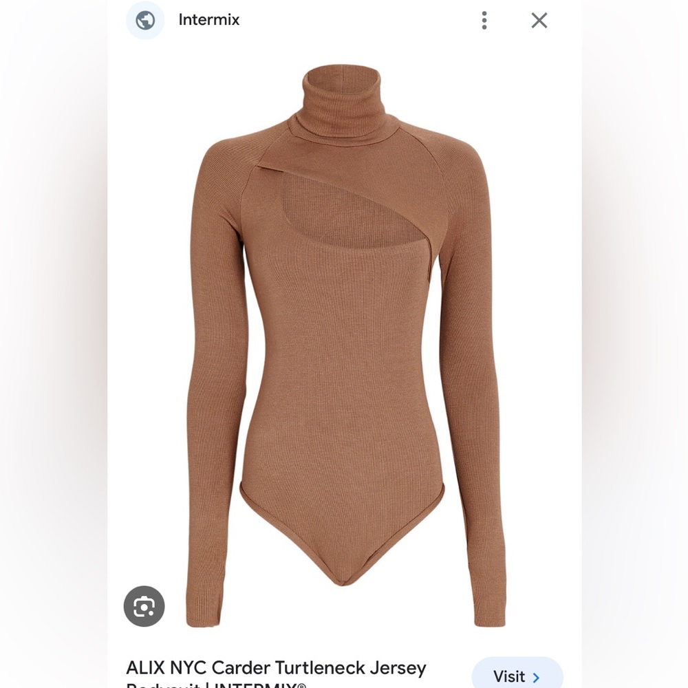 Alix NYC Carder Bodysuit Brown Size Small